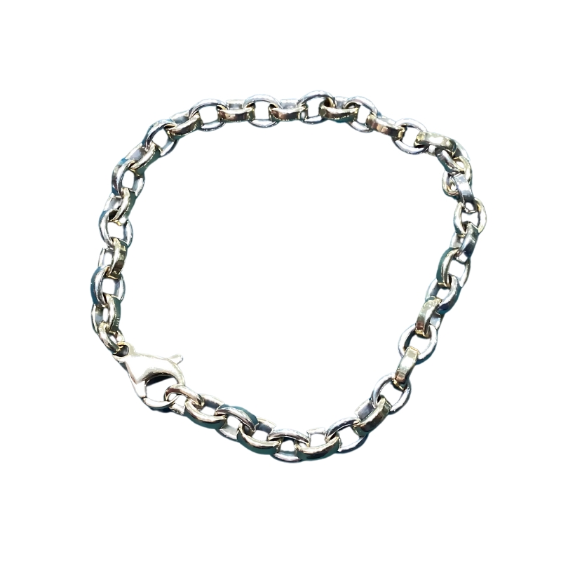 Vintage Second Hand 9ct Yellow and White Gold Bracelet 2G0158